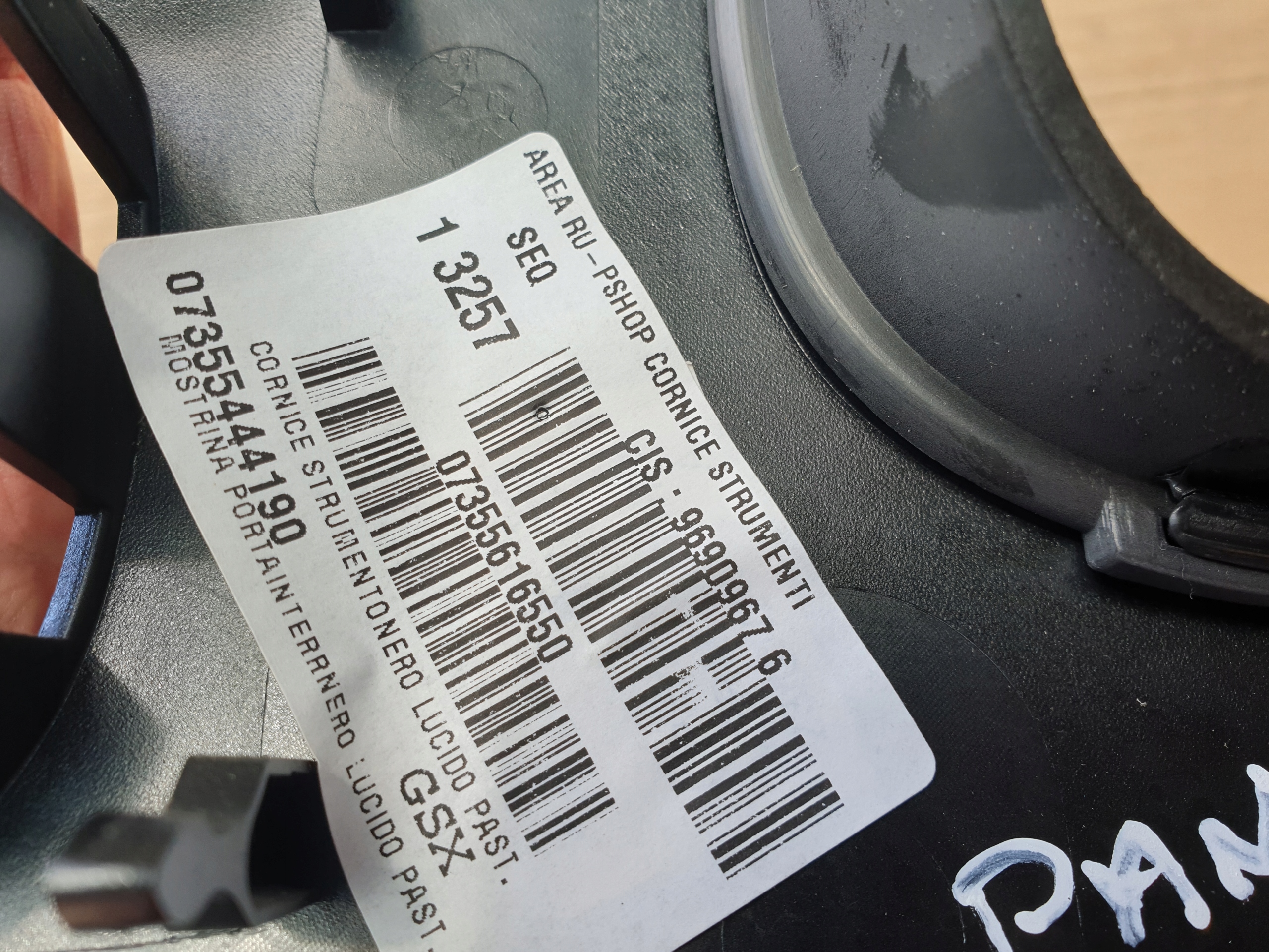 obal budíku kryt DEKOR PANEL FIAT PANDA III 3 2012- 735491812