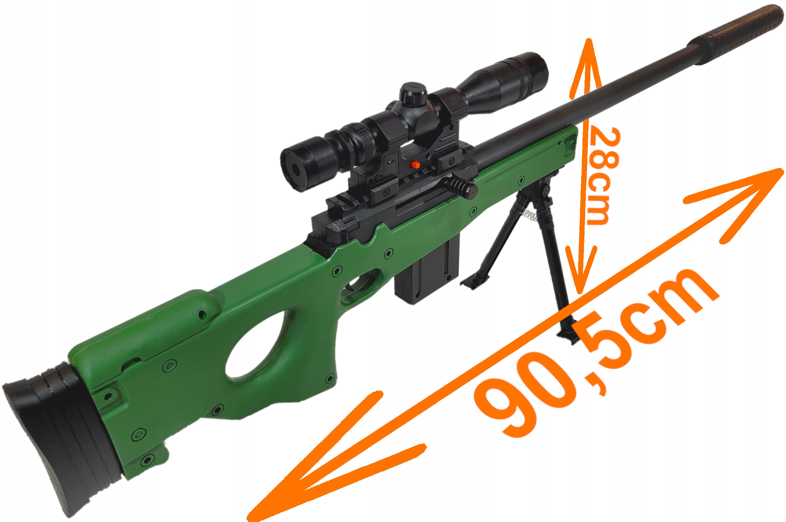KARABIN SNAJPERKA NA KULKI LASER +PISTOLET +GRANAT Rodzaj karabiny