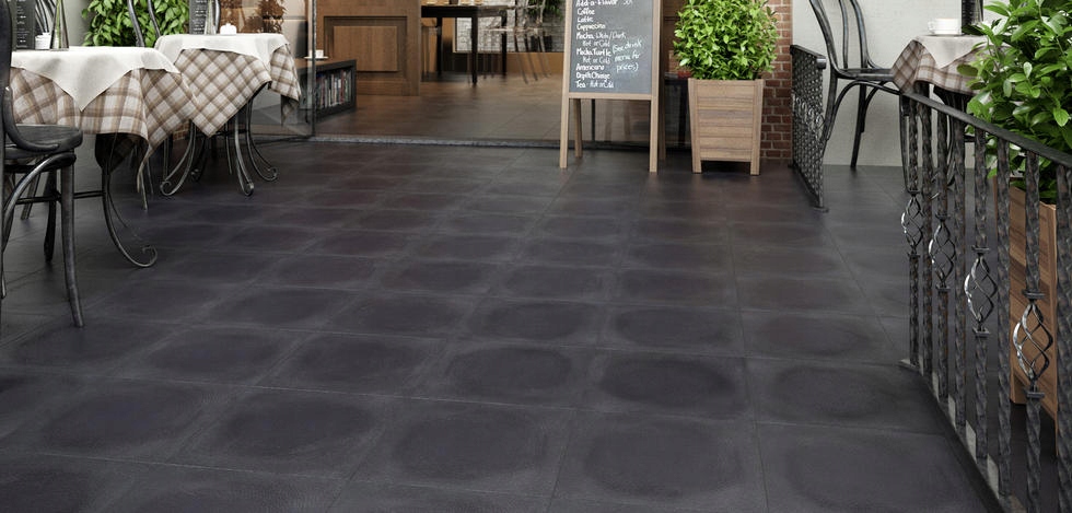 Płytka podłoga Bazalto grafit A 30x30 Paradyż Typ gres