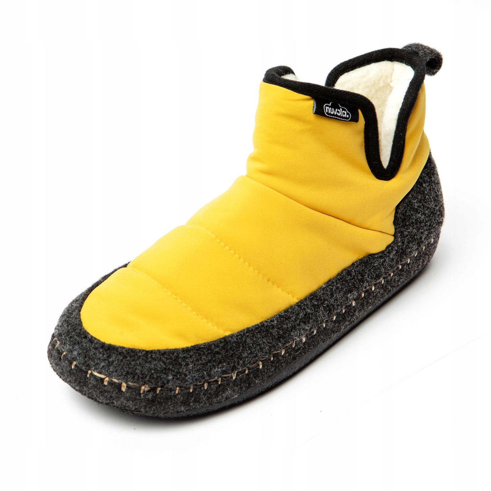 Pantofle zateplené zimní kozačky Nuvola Boot New Wool Mustard 40