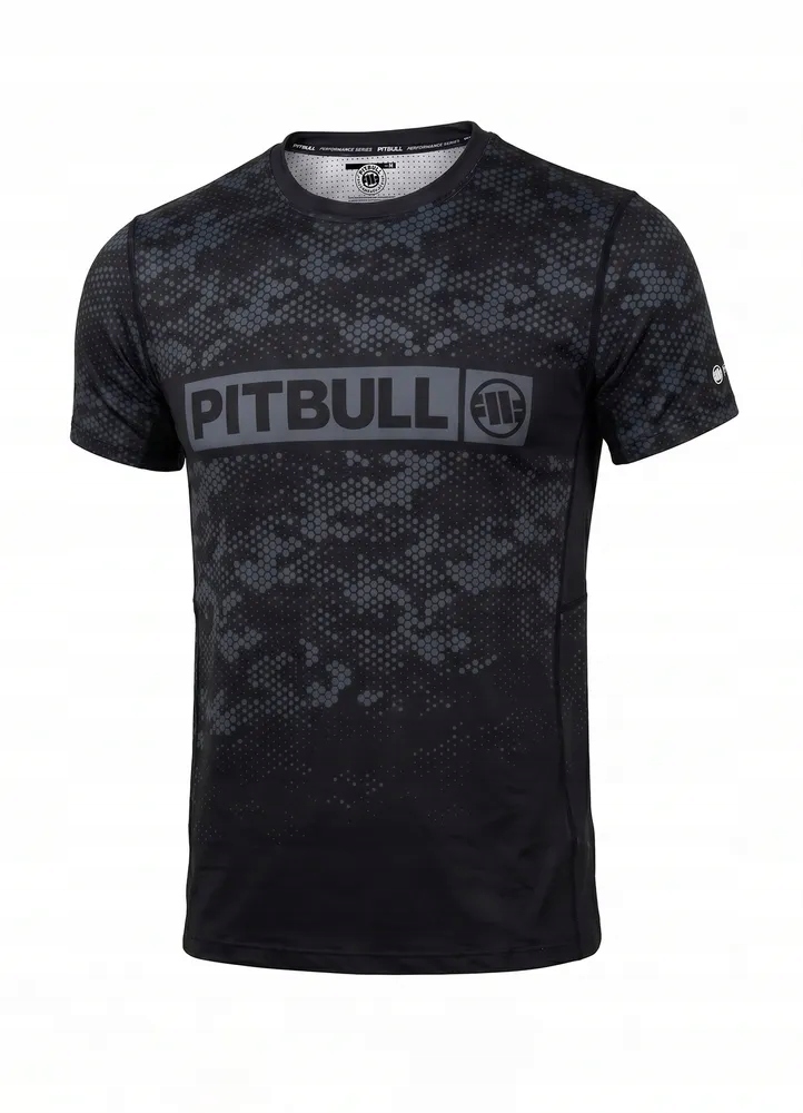 Pánské Mesh tričko Pitbull technické sportovní Hex Camo Hilltop
