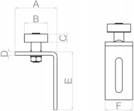 ROLKA GÓRNA PROWADZĄCA REGULOWANA DO BRAM FI 33 mm Marka WDB