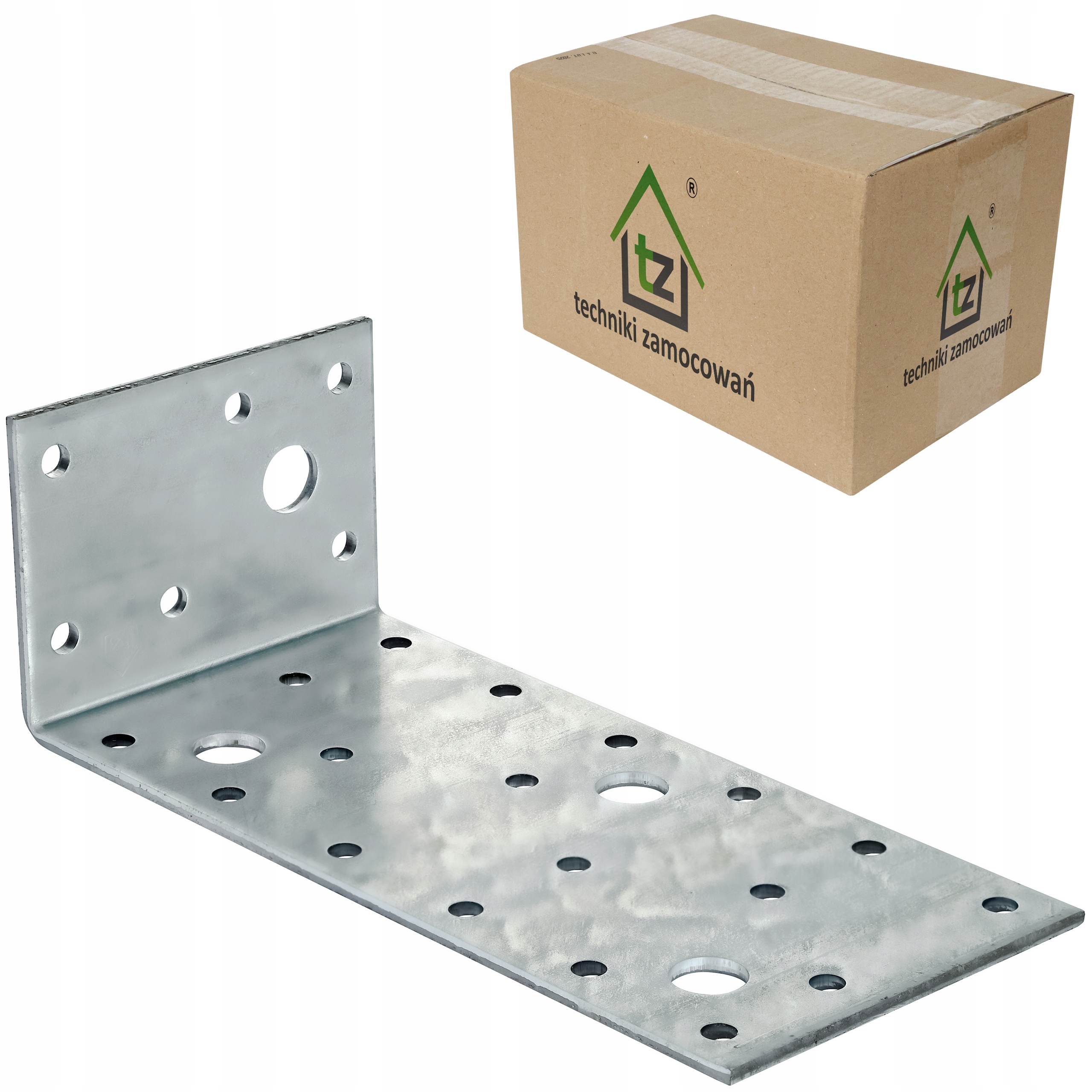 Perforované oceľové uholníky 150x50x70 x 2,5 mm 50 ks spojovacie KŁ10