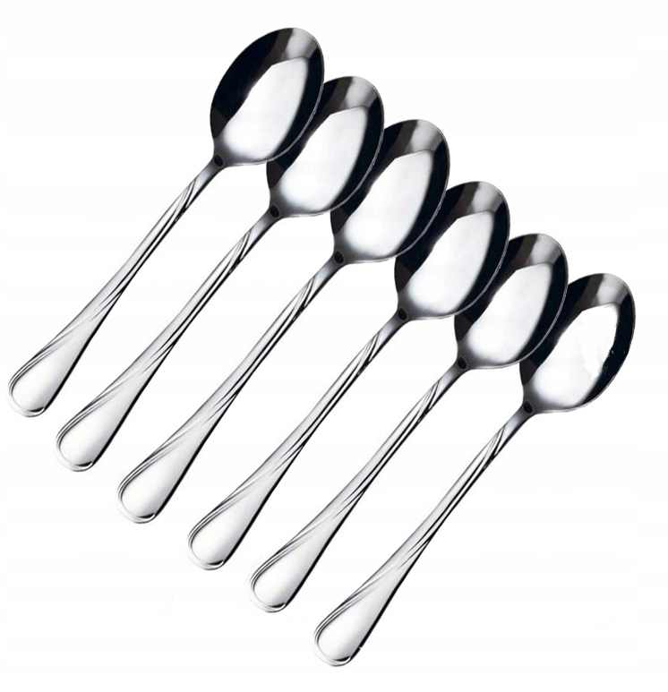 

Sztućce Zestaw Łyżek Obiadowych Komplet 6 Sztuk