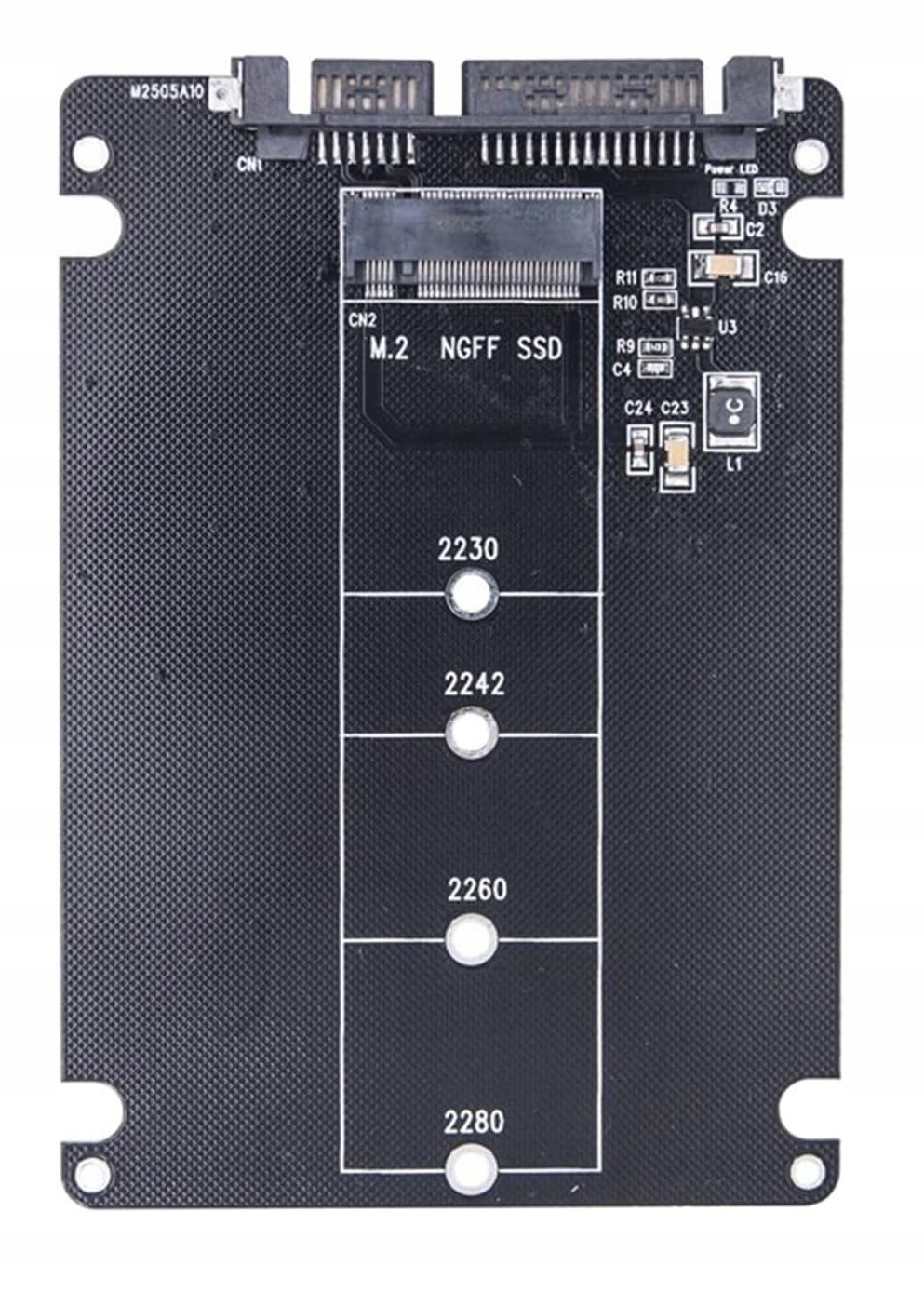 Adapter Przejściówka M.2 SATA do SATA 22 Pin SATA3 NGFF dysk SSD konwerter