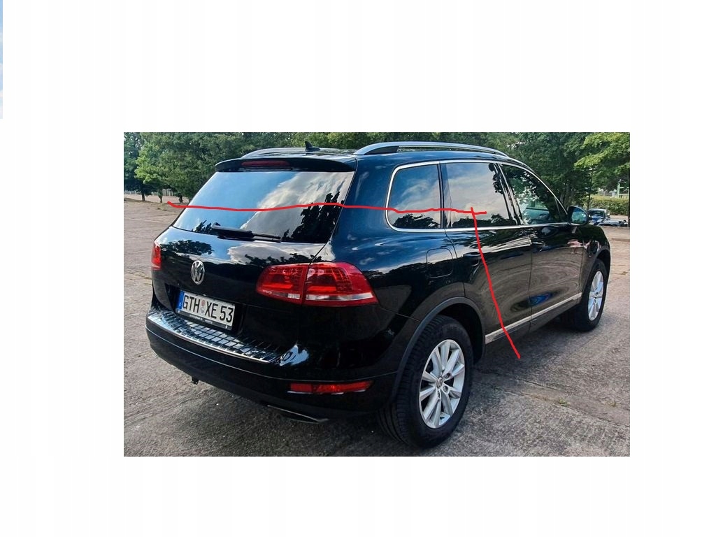 VW TOUAREG 7P TYŁ WANNA ĆWIARTKI LY9B
