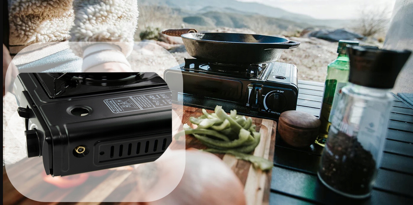 KUCHENKA GAZOWA TURYSTYCZNA POLOWA 2W1 Głębokość produktu 28 cm