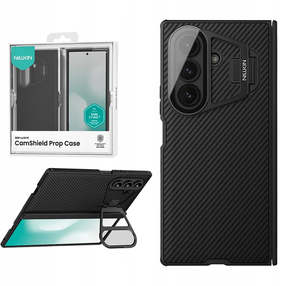 Nillkin 3v1 pouzdro stojan na ochranu fotoaparátu pro Samsung Galaxy Z Fold 7
