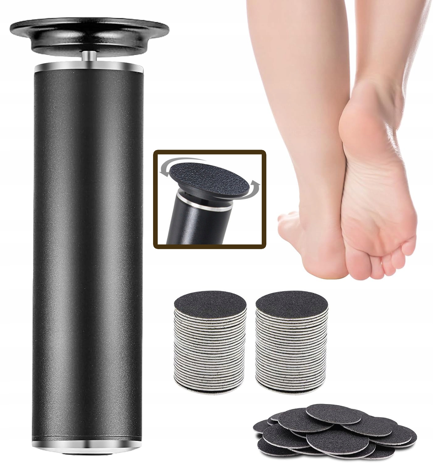 Elektrický Odstraňovač Zrohovatělé Kůže S 60 Podložkami