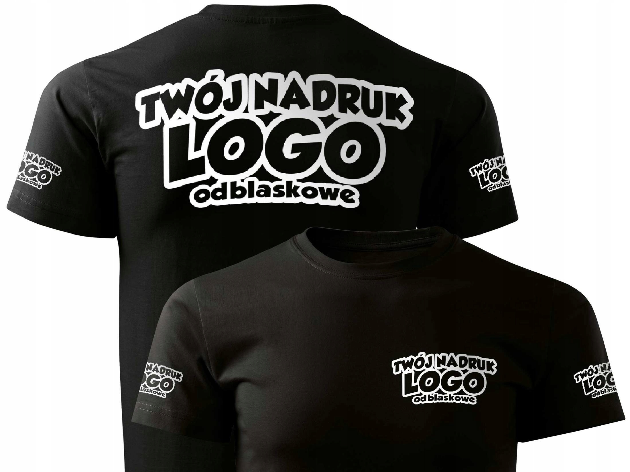 

T-shirt czerwony Twój napis logo imię
