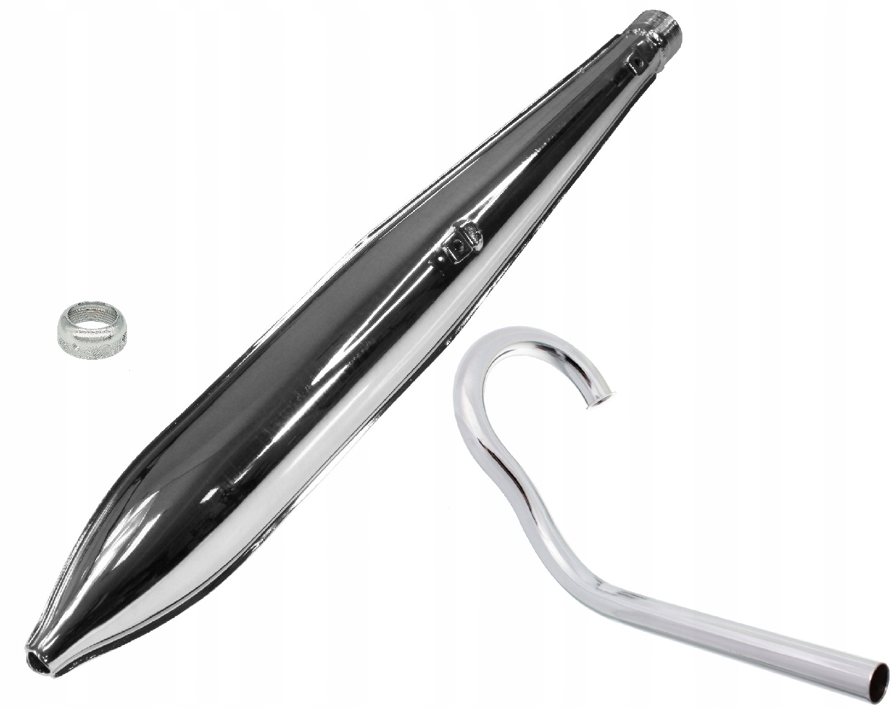 Nový Duells Set Výfuková Sada Tlumič Závitová Motorka Romet