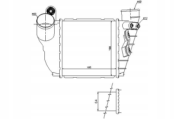 Nissens Intercooler 1J0145803T