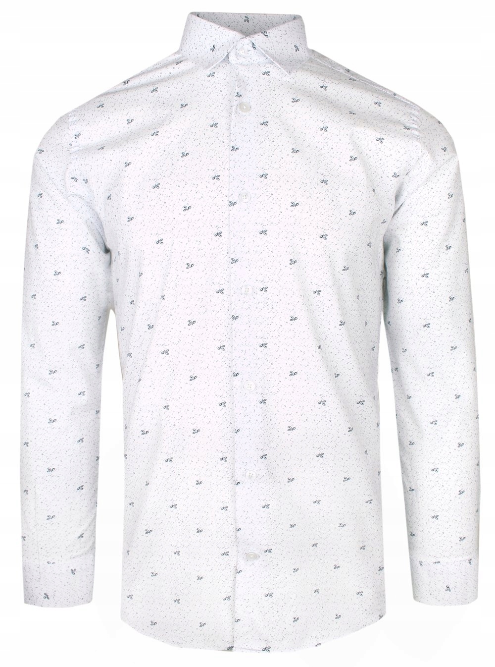 Bílo-granátová vizitková košile 42/176-182