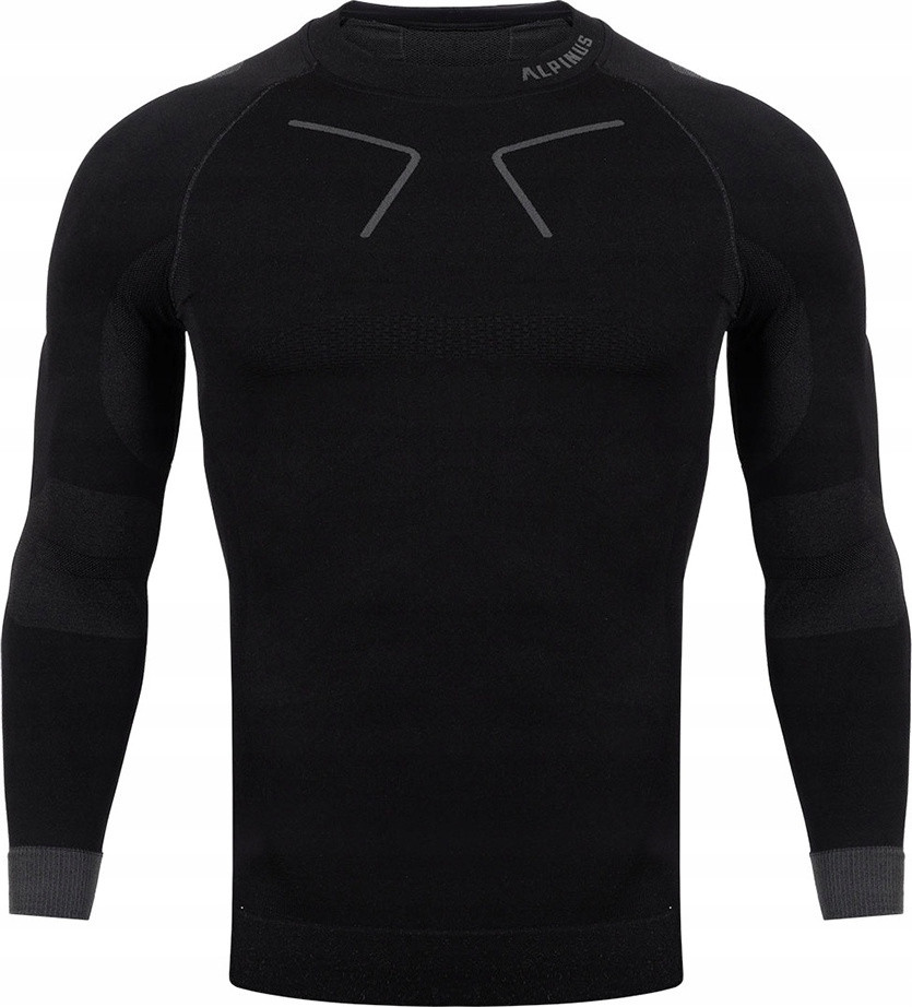 Mikina Termoaktivní Mikina Alpinus Tactical Základní Vrstva Černo-šedá GT4 r S