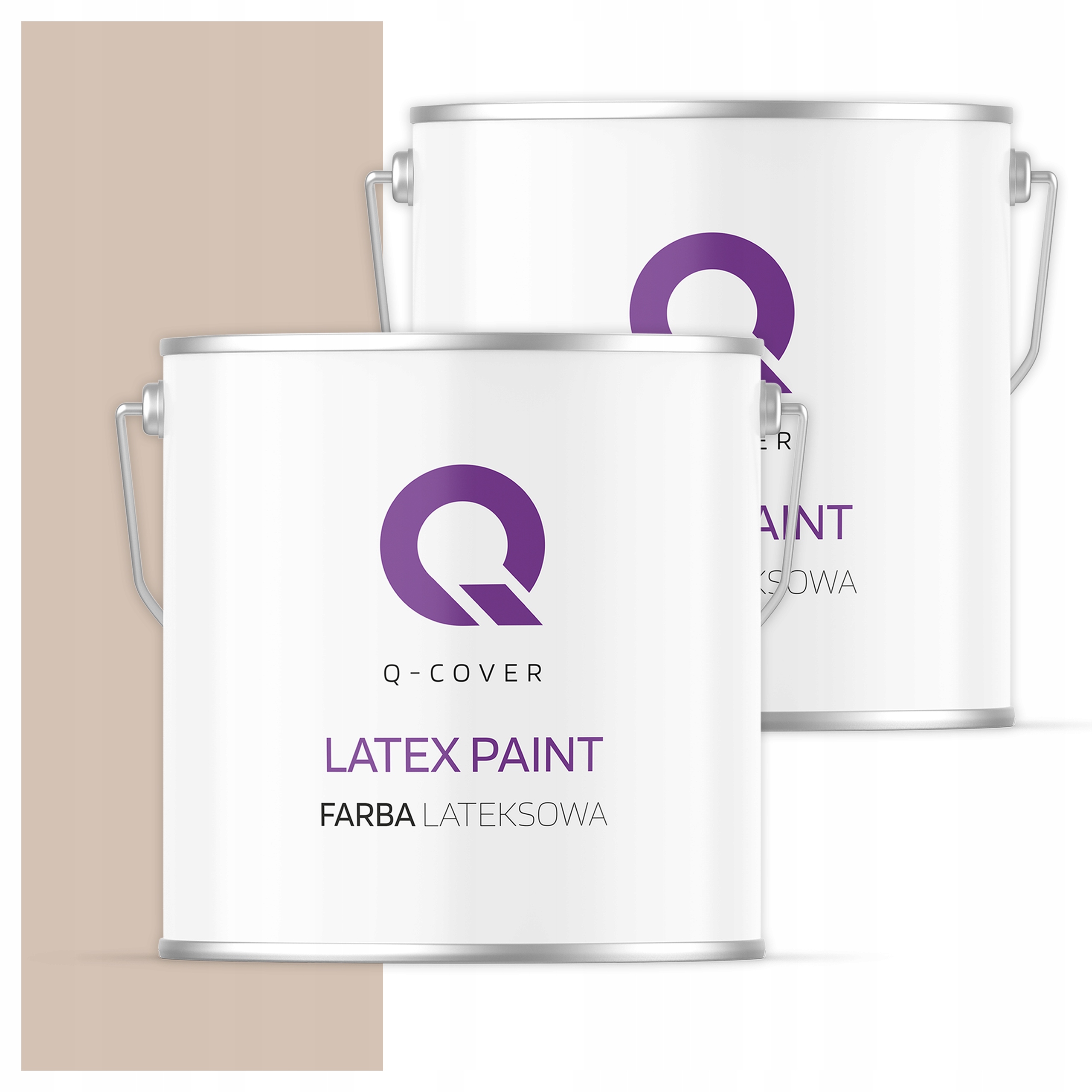 Latexová vnútorná stropná farba 5L Hlboká matná farba Oriešková Jasná