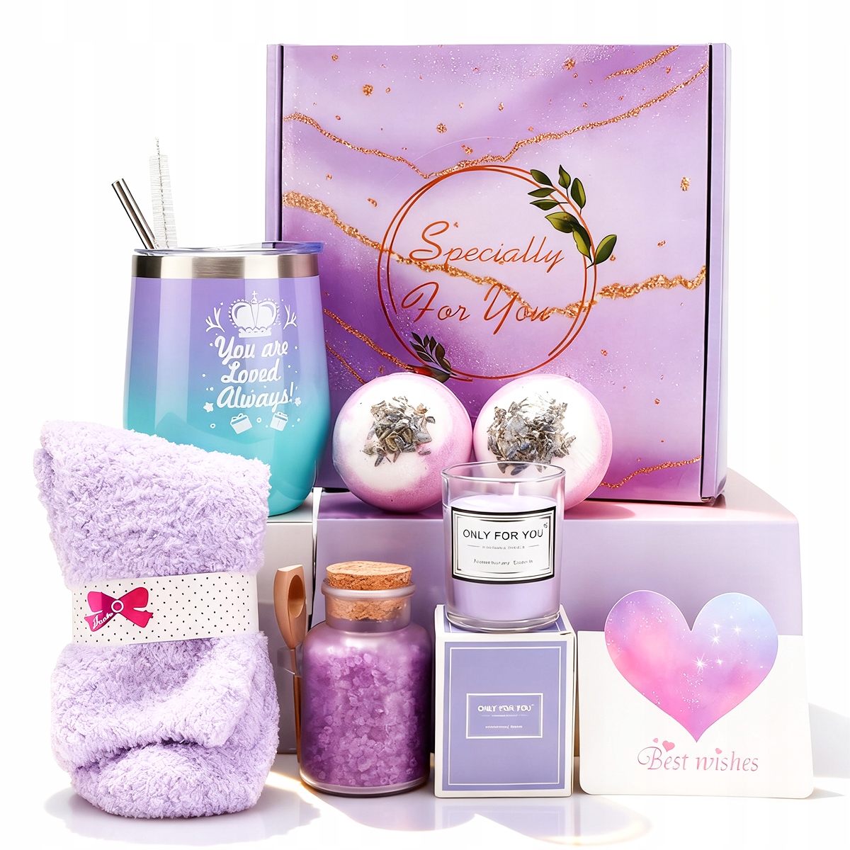 Duży Zestaw Prezentowy Walentynki Dzień Kobiet Do Kąpieli Ciała Kosmetyki