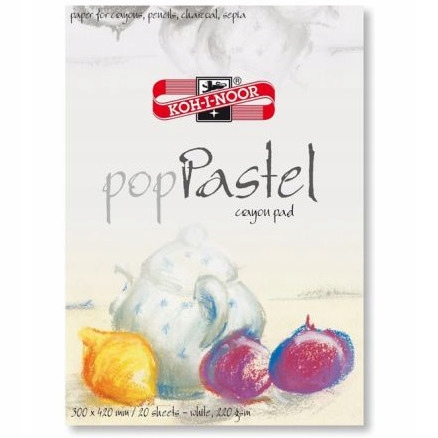 Blok do pasteli POP PASTEL 300x420mm 220g. biały 2