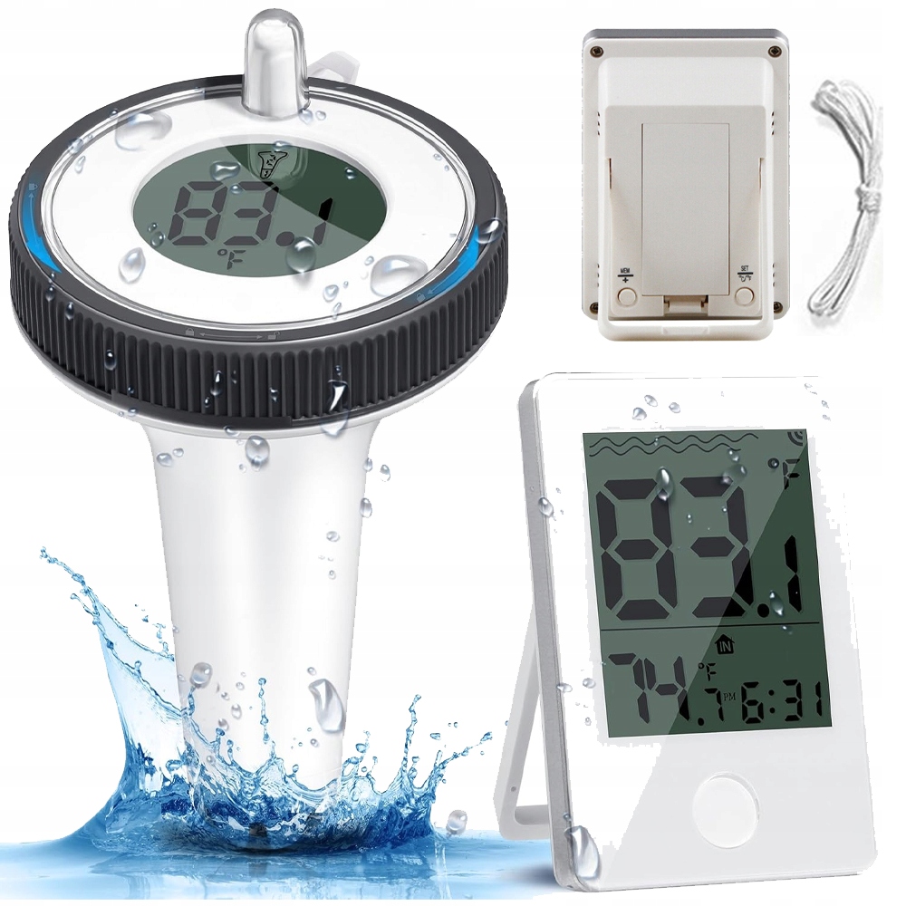 Plovoucí Bazénový Teploměr Vodotěsný Do Vody Bazénu Jacuzzi Spa Bazén