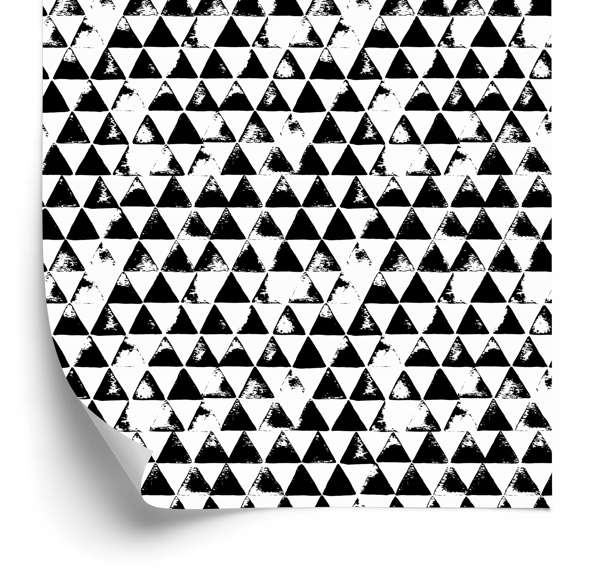 Tapeta Čierno-biele trojuholníky 50x1000 cm