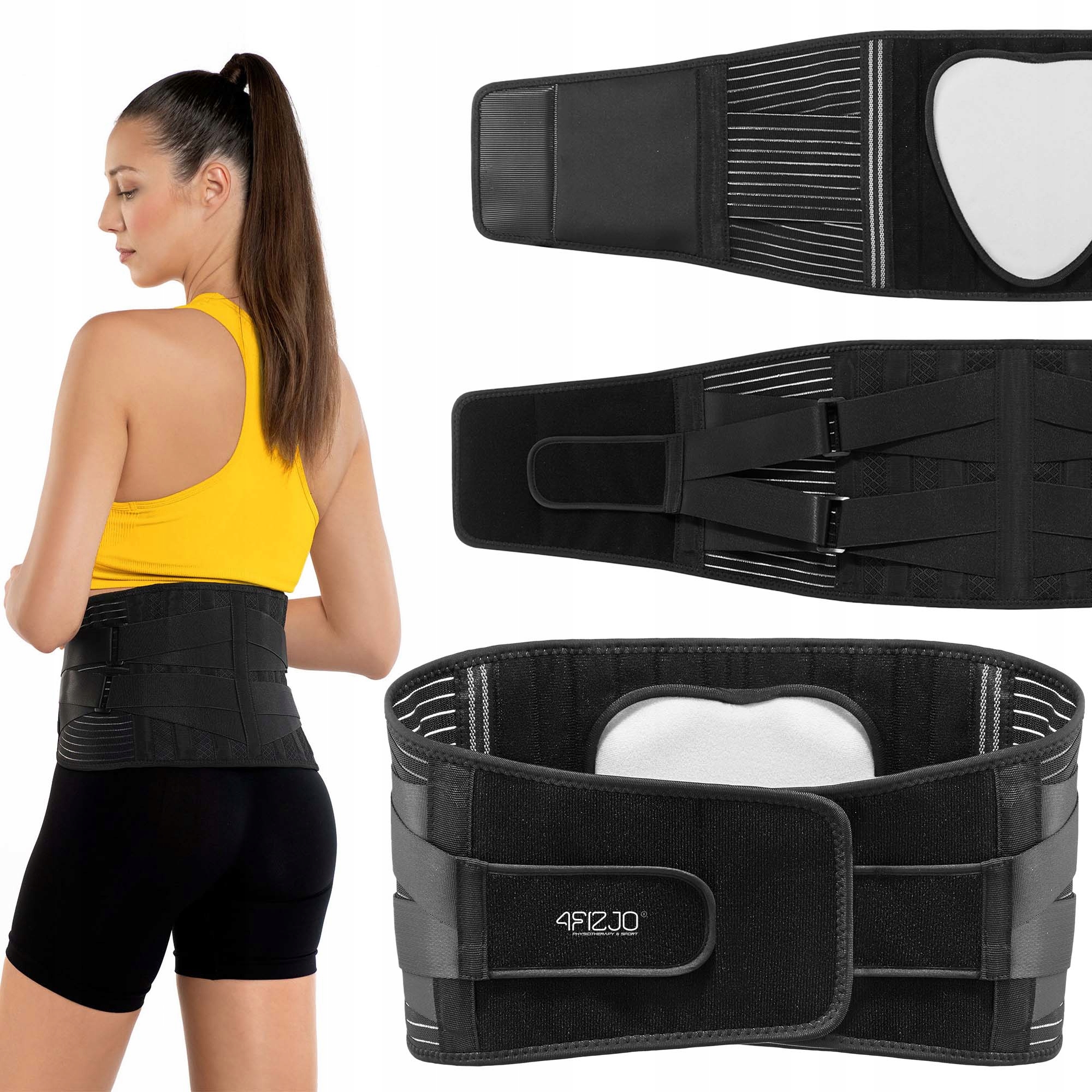 Pas Odciążający Lędźwie Stabilizujący Plecy Kręgosłup Gorset Ortopedyczny