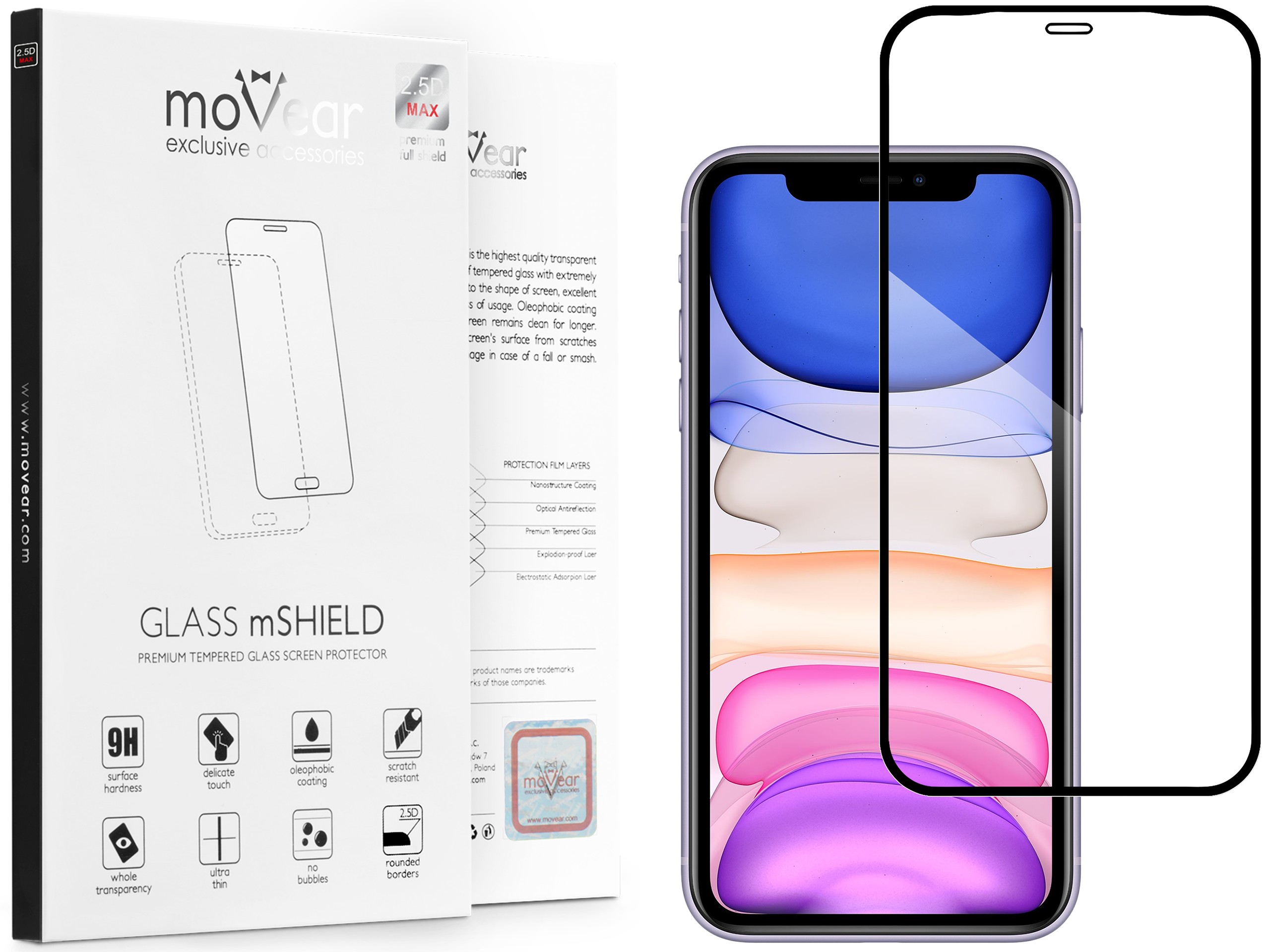 

Szkło hartowane do iPhone 11 Xr premium Movear