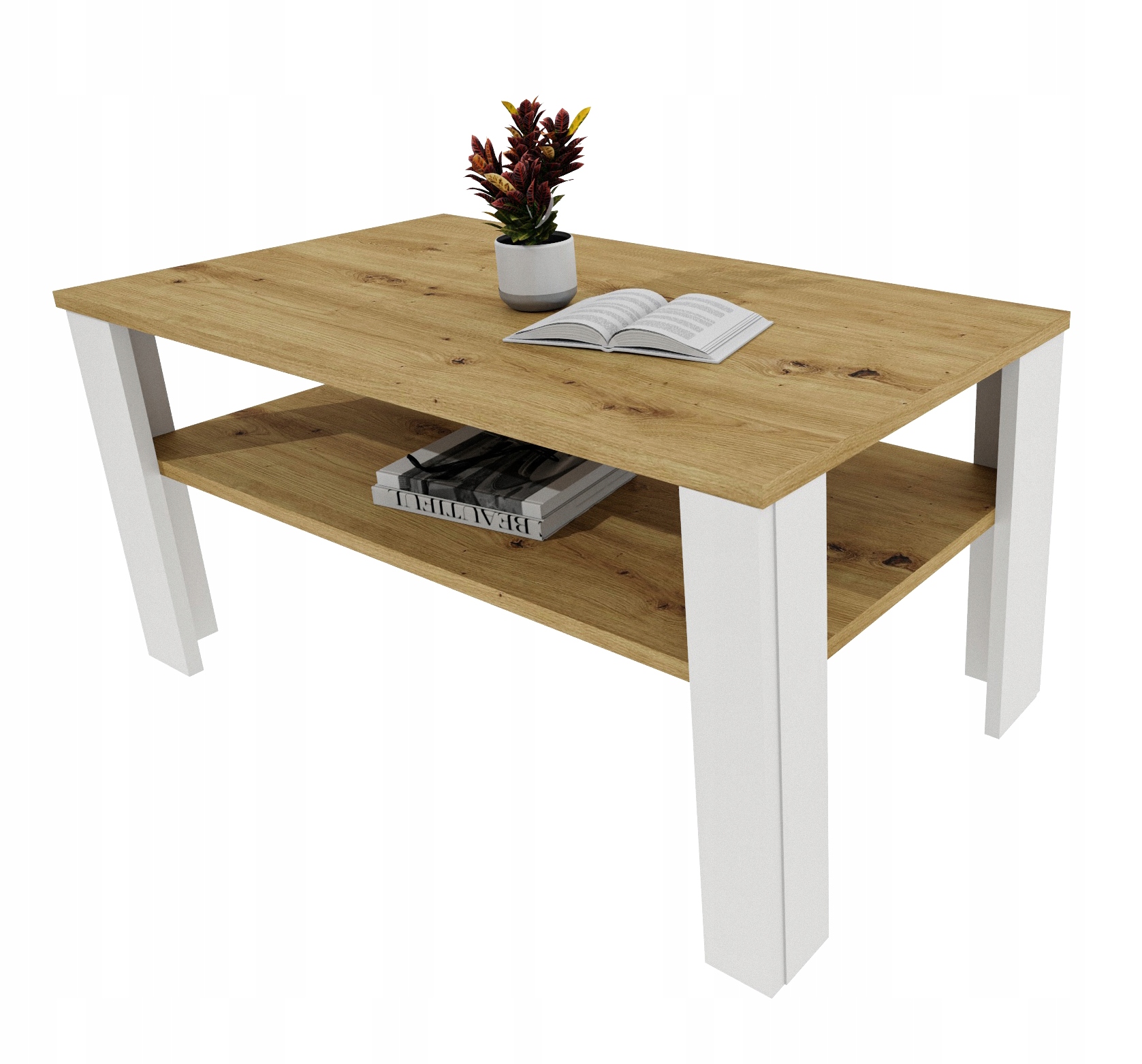 Kávový stolek lavice stůl retro loft obývací pokoj pracovna dub artisan Lara 96