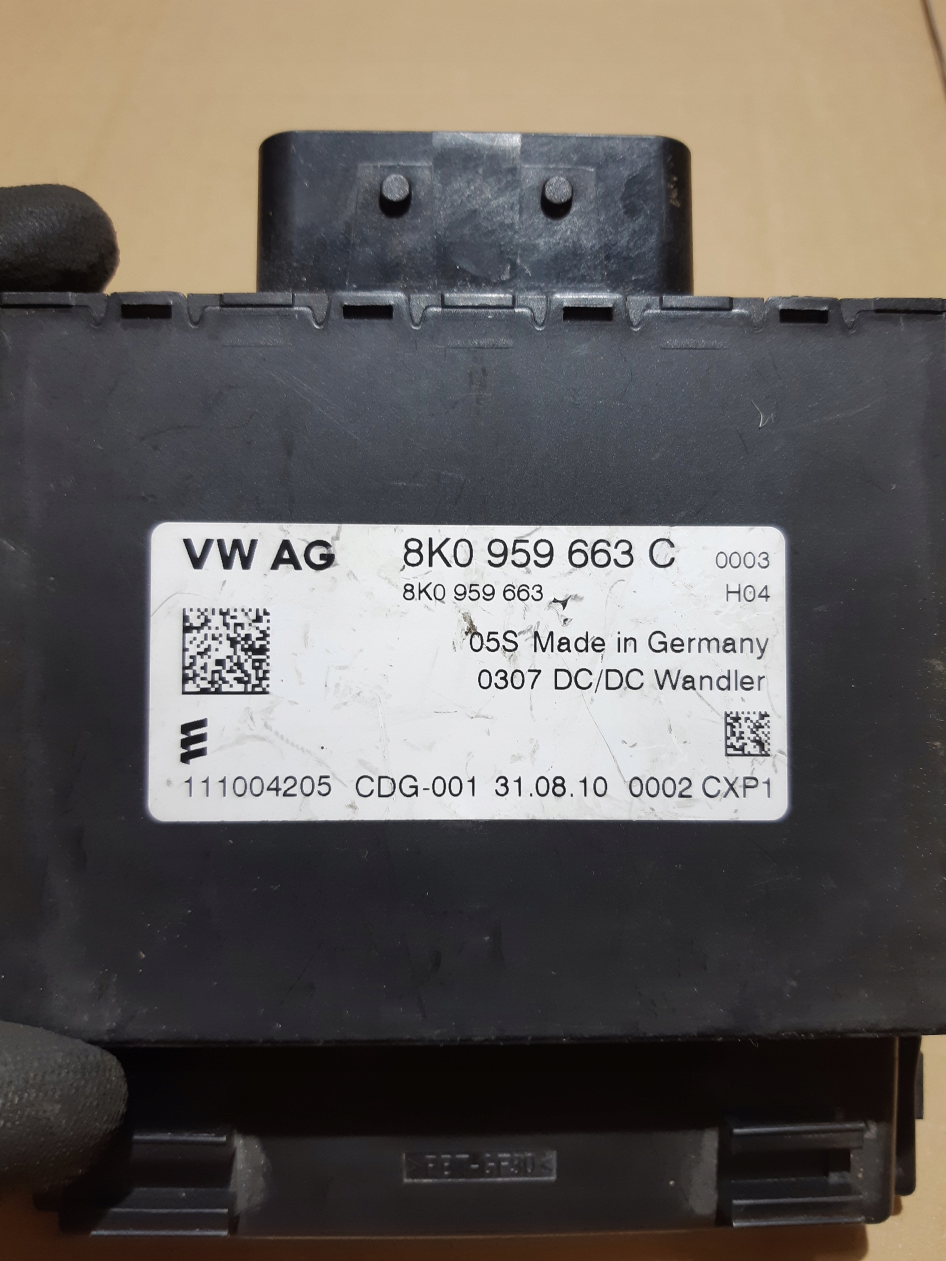 AUDI A8 D4 STABILIZATOR Centralina avviamento motore 8K0959663C