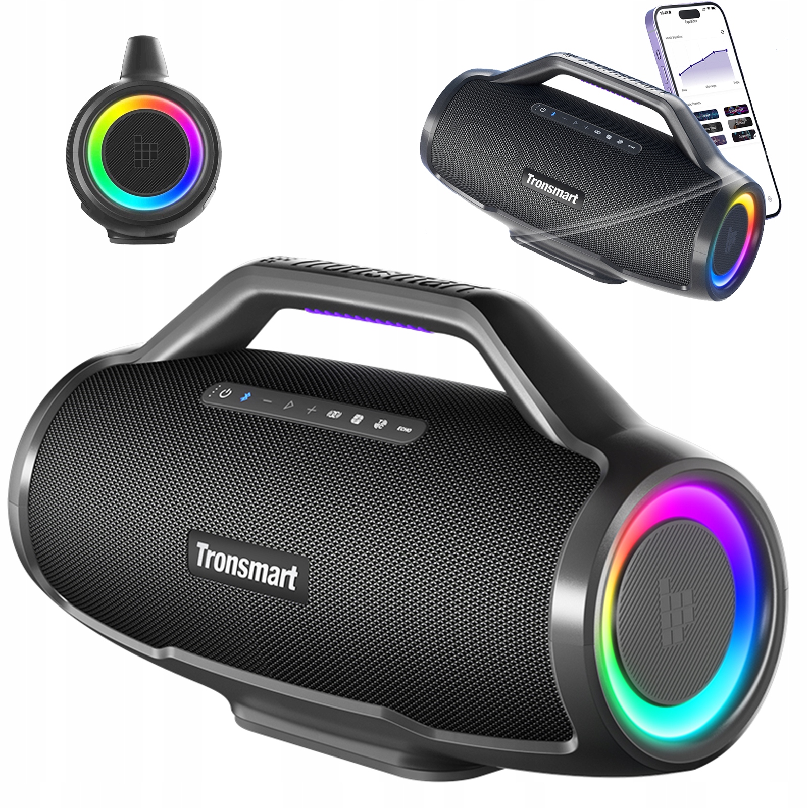 Głośnik Bluetooth Przenośny Bezprzewodowy Tronsmart Bang Max czarny 130 W