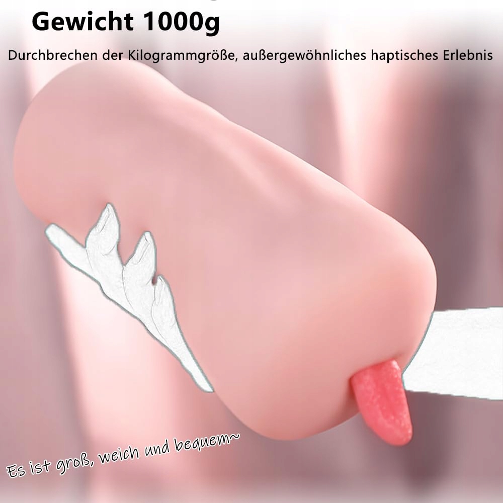 HMXSEU Realistyczna Kieszonkowa Pochwa 1000g Masturbator Dla Mężczyzn — miniatura 6