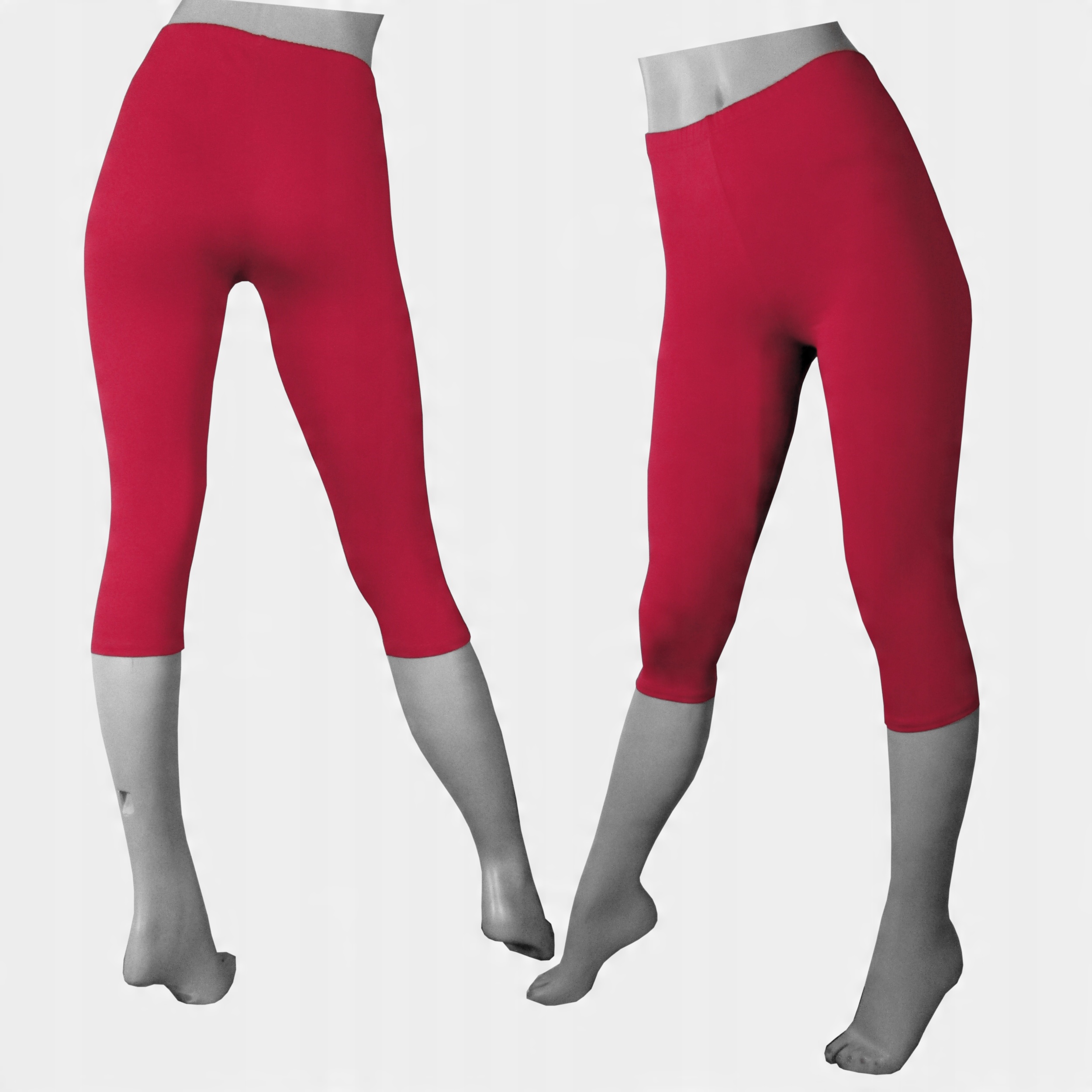 

Legginsy getry bawełniane 3/4 rybaczki XXXL c. róż