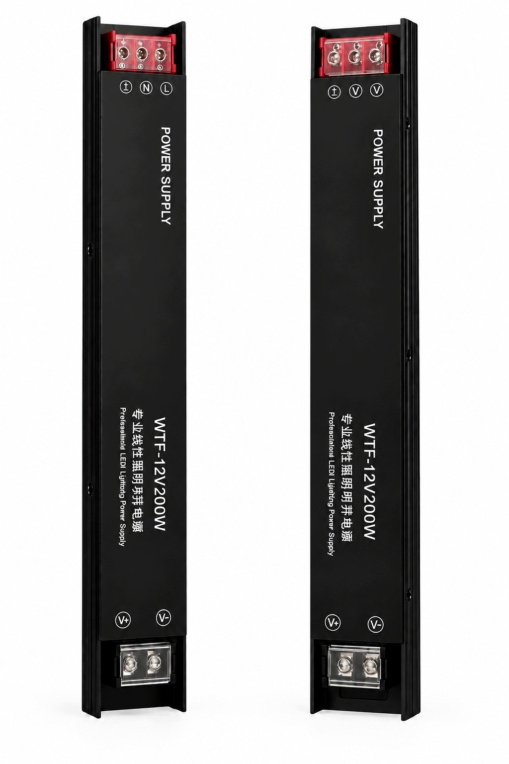 Zasilacz LED 12V 200W Slim w aluminiowej obudowie do wnętrz