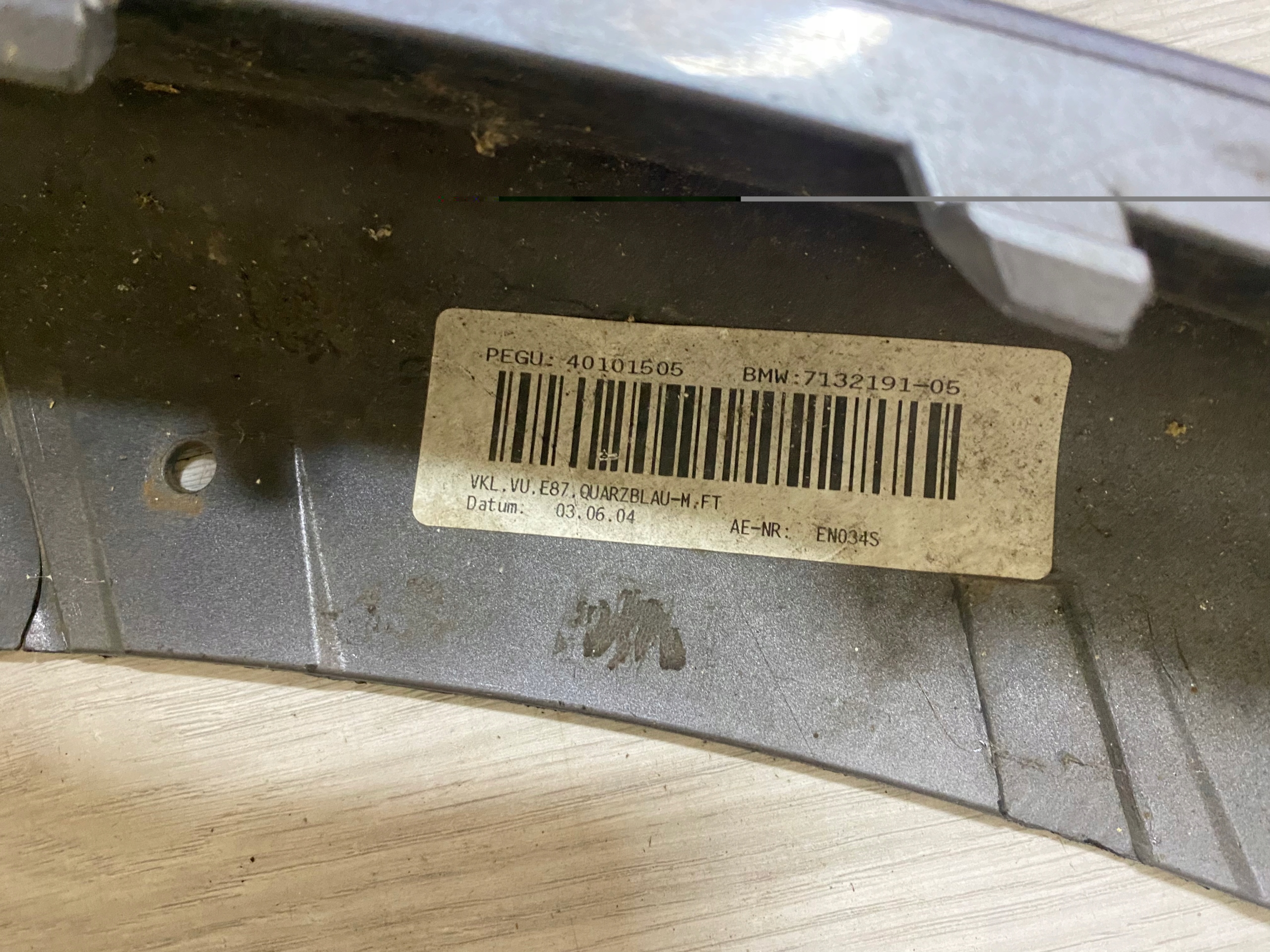 BMW 1 E87 Heckspoiler Stoßstange vorne 7132191