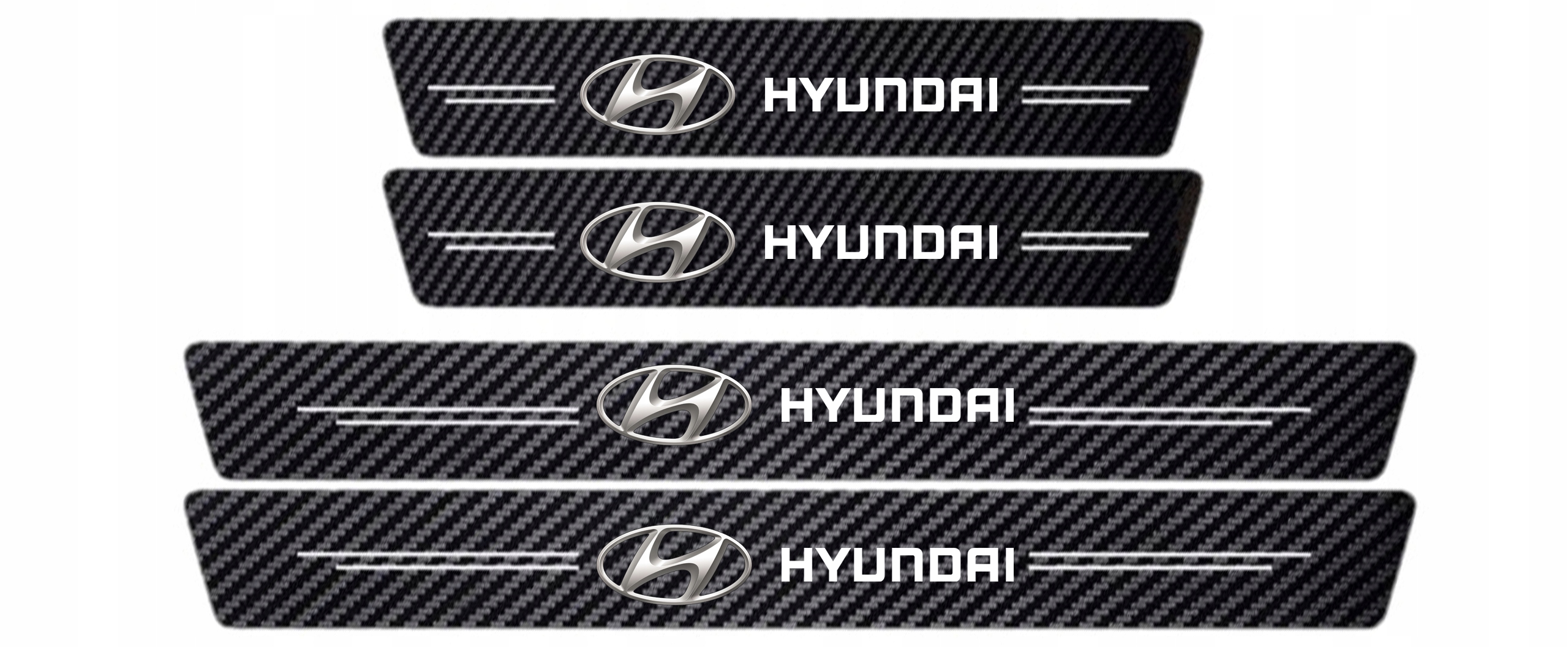 

Osłona naklejka na progi Hyundai Carbon 2
