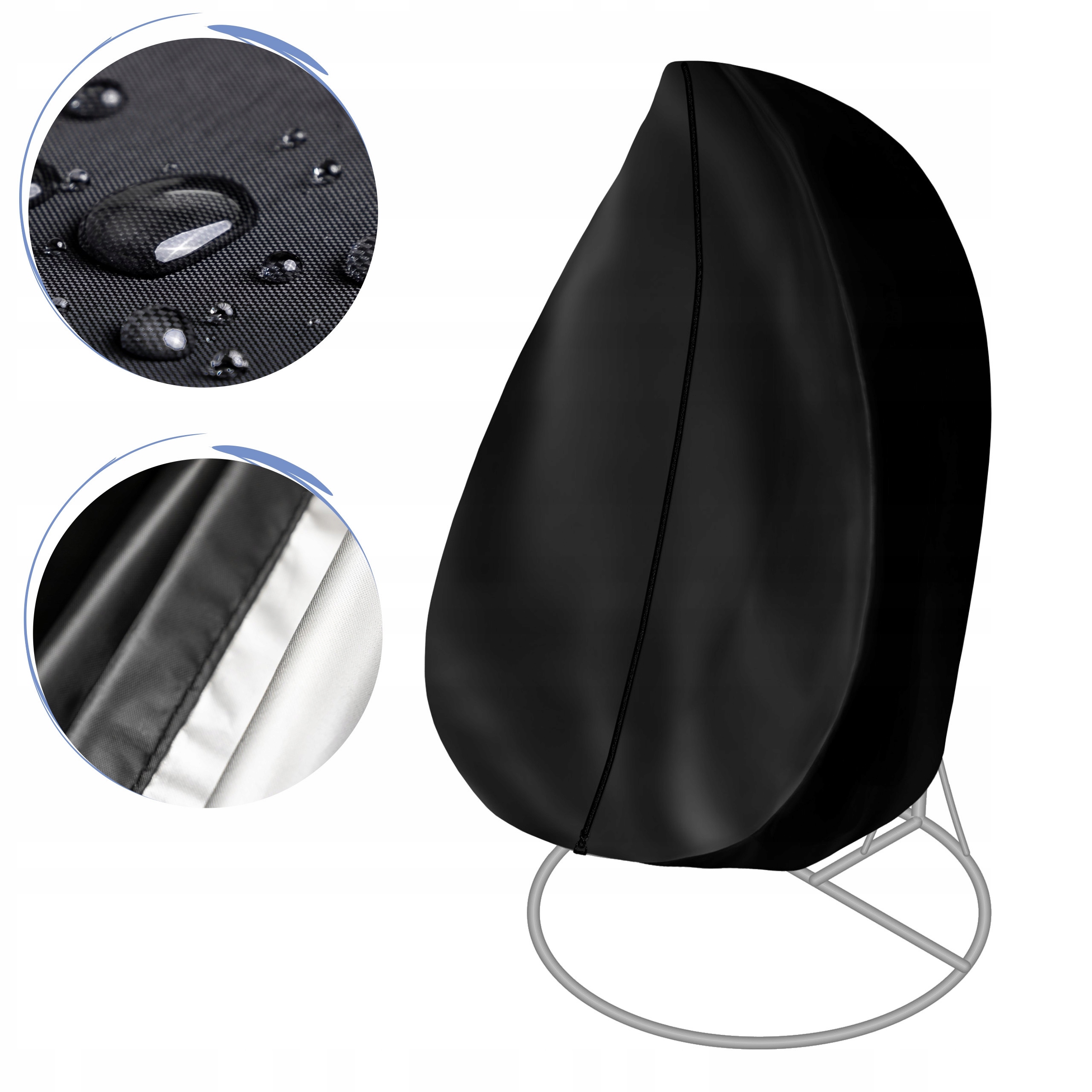 Obal Na Závěsné Křeslo kokon zahradní houpačka s rámem ø70 cm H 195 cm