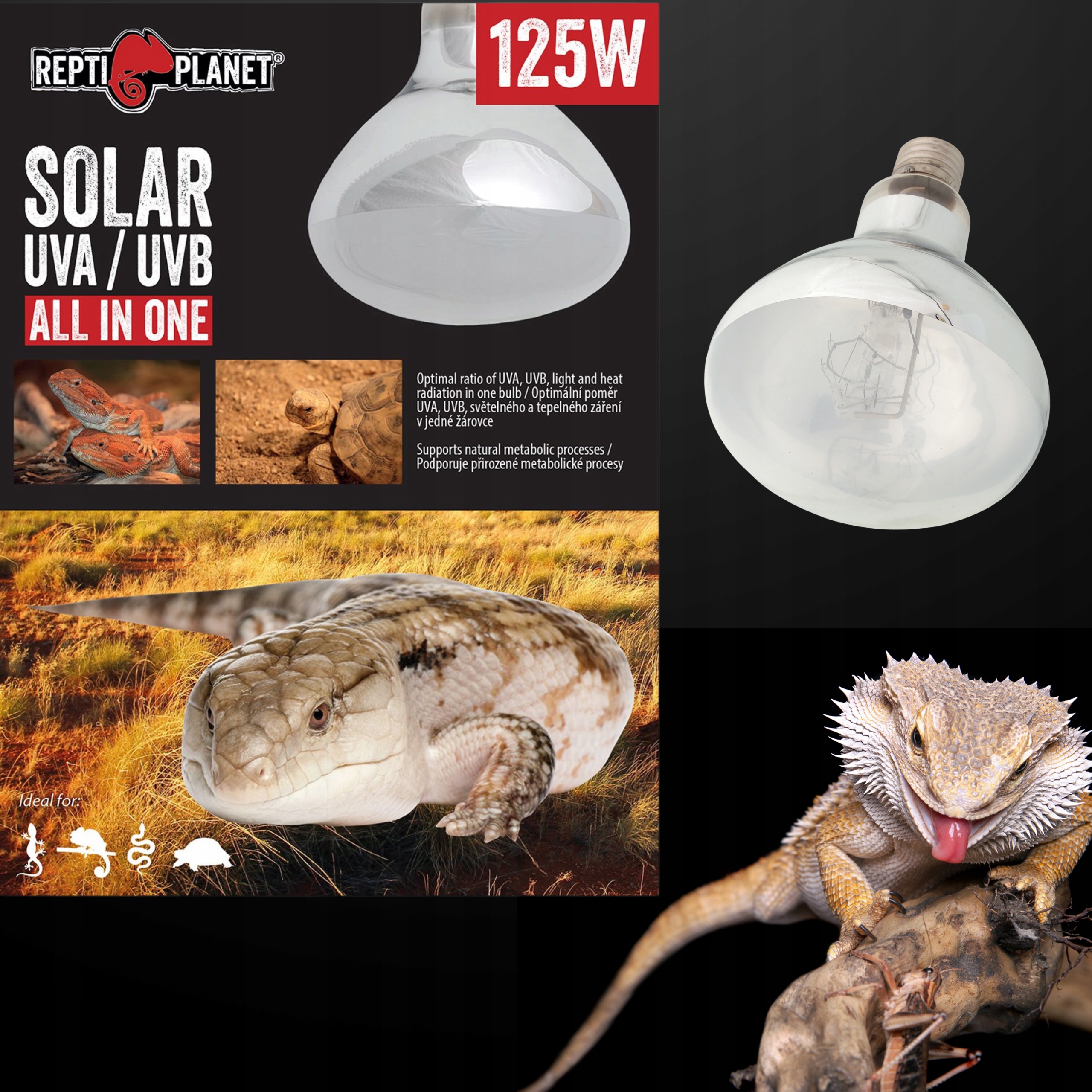 Żarówka Solar Uva Uvb 125 W All In One
