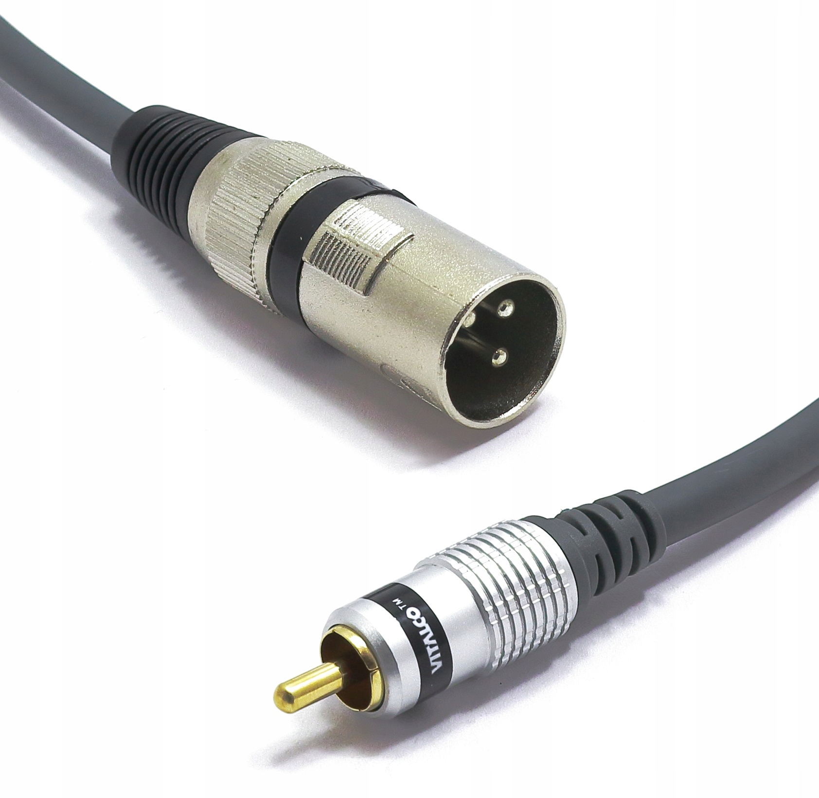 KABEL XLR MĘSKI - WTYK RCA CINCH 1.5m VITALCO