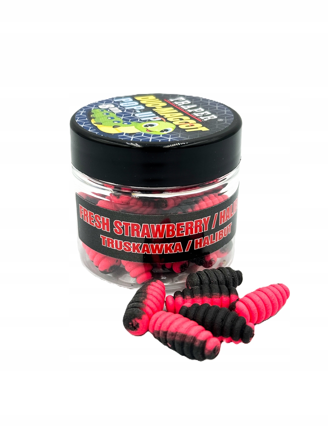 Pop Up Maggot Duo Color Traper 8mm/20g Truskawka Halibut