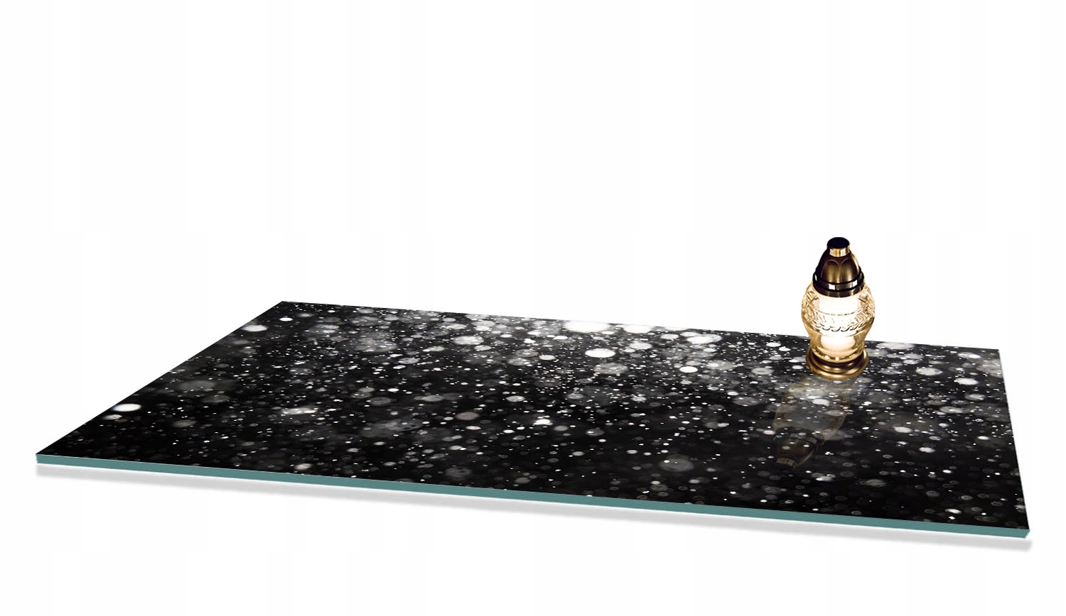 Podstavec do hřbitovních svíček s Vzory na Hřbitov Památník Tvrzené sklo 90x52 cm