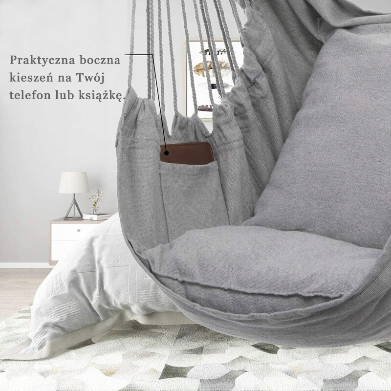 HUŚTAWKA OGRODOWA FOTEL WISZĄCY KRZESŁO BRAZYLIJSKIE HAMAK Producent Trees