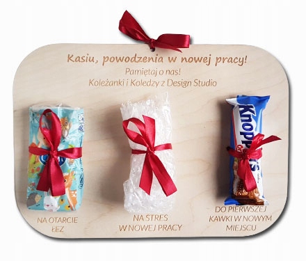 

na pożegnanie z pracy, tabliczka, życzenia