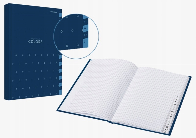 SKOROWIDZ A4/96 k w kratkę , sztywna okładka COLORS TOP 2000 Kod producenta 400169235