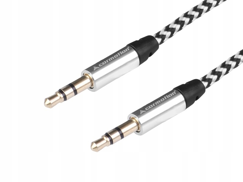 Kabel audio 300 cm, w oplocie z mikrofibry, jack jack (aux 3.5mm)