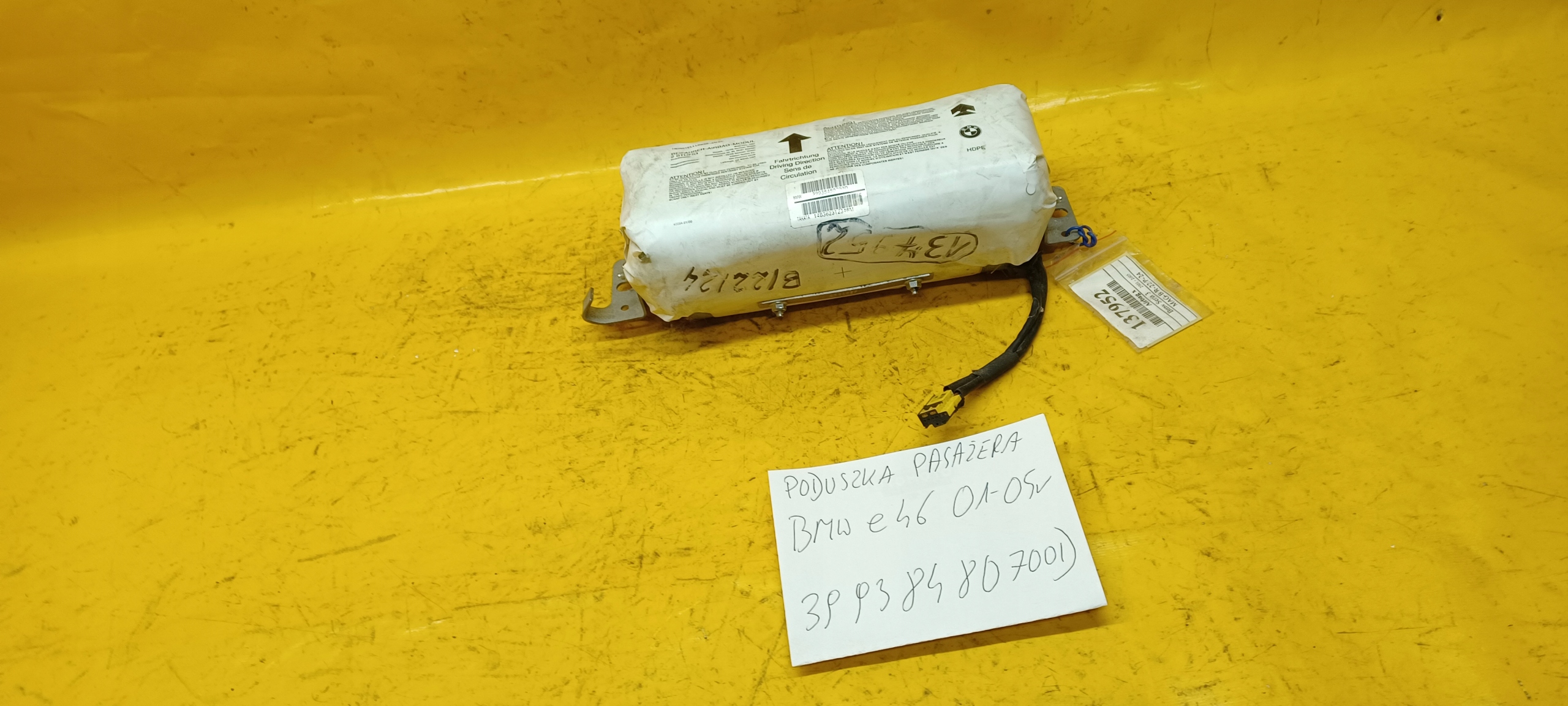 airbag passeggeri BMW E46 39938480700D