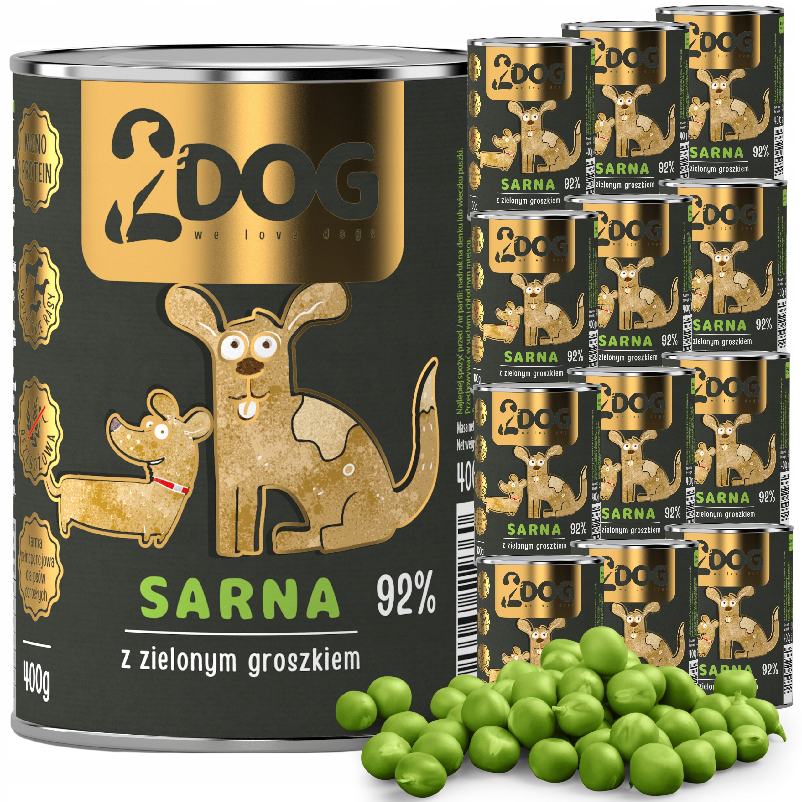 Vlhké Krmivo Pro Psa Sarna 400 g Monoproteinové Hypoalergenní S Vlákninou