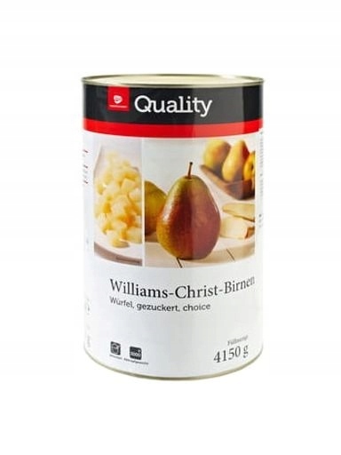 Levně Hrušky Williams v kostkách v sirupu Tgq 4,15 kg