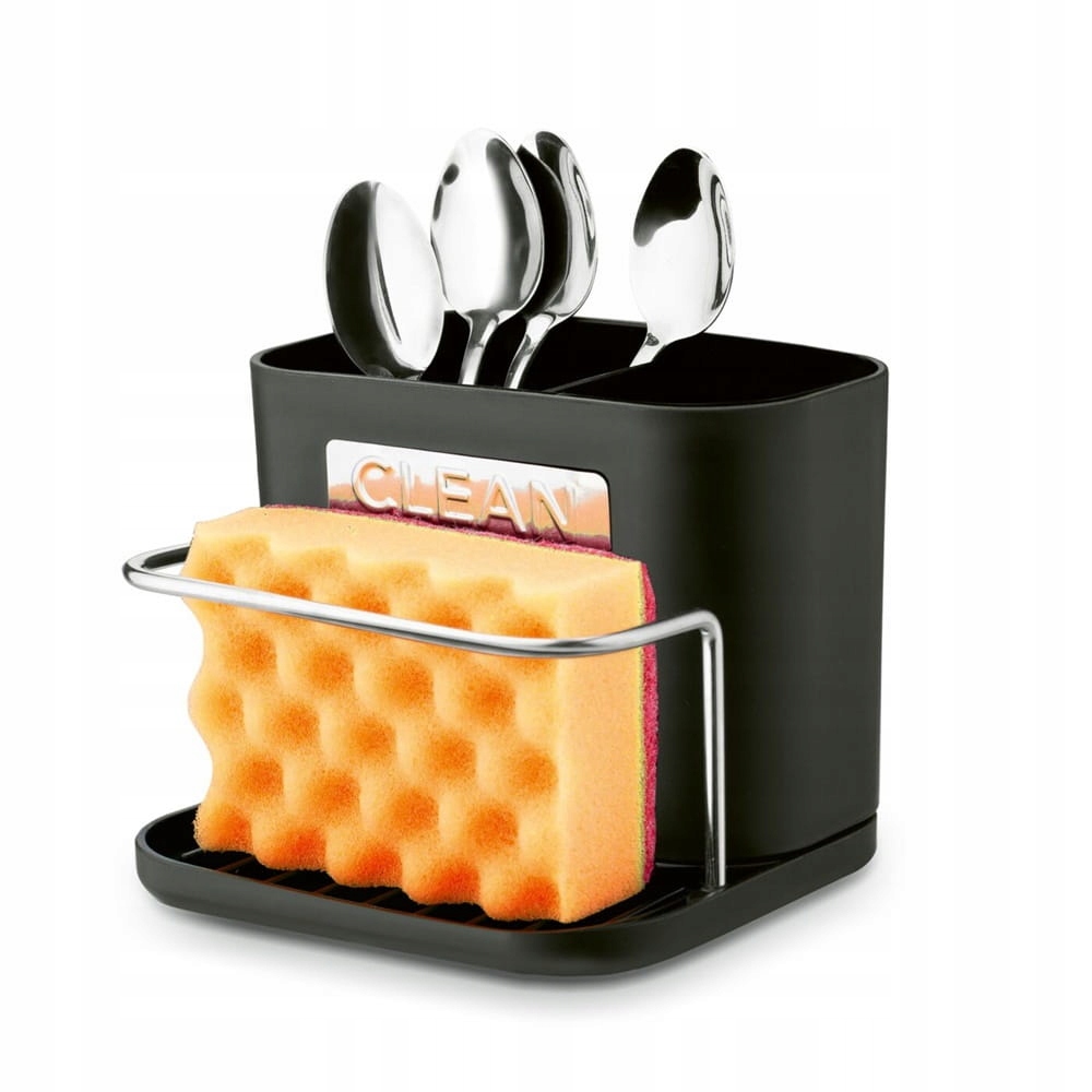 OCIEKACZ NA SZTUĆCE Czarny suszarka 2 KOMORY PLASTIKOWY POJEMNIK Tadar Kod producenta 5903313425087