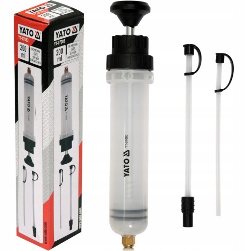 Odsysarka Strzykawka Ręczna Do Oleju Płynów Eksploatacyjnych 200ML YT-07083