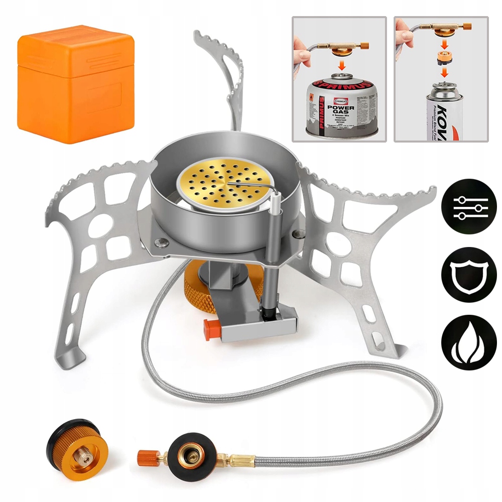 KEMPINGOWA KUCHENKA GAZOWA, KUCHENKA Z PLECAKIEM, WIATROSZCZELNA OBÓZ