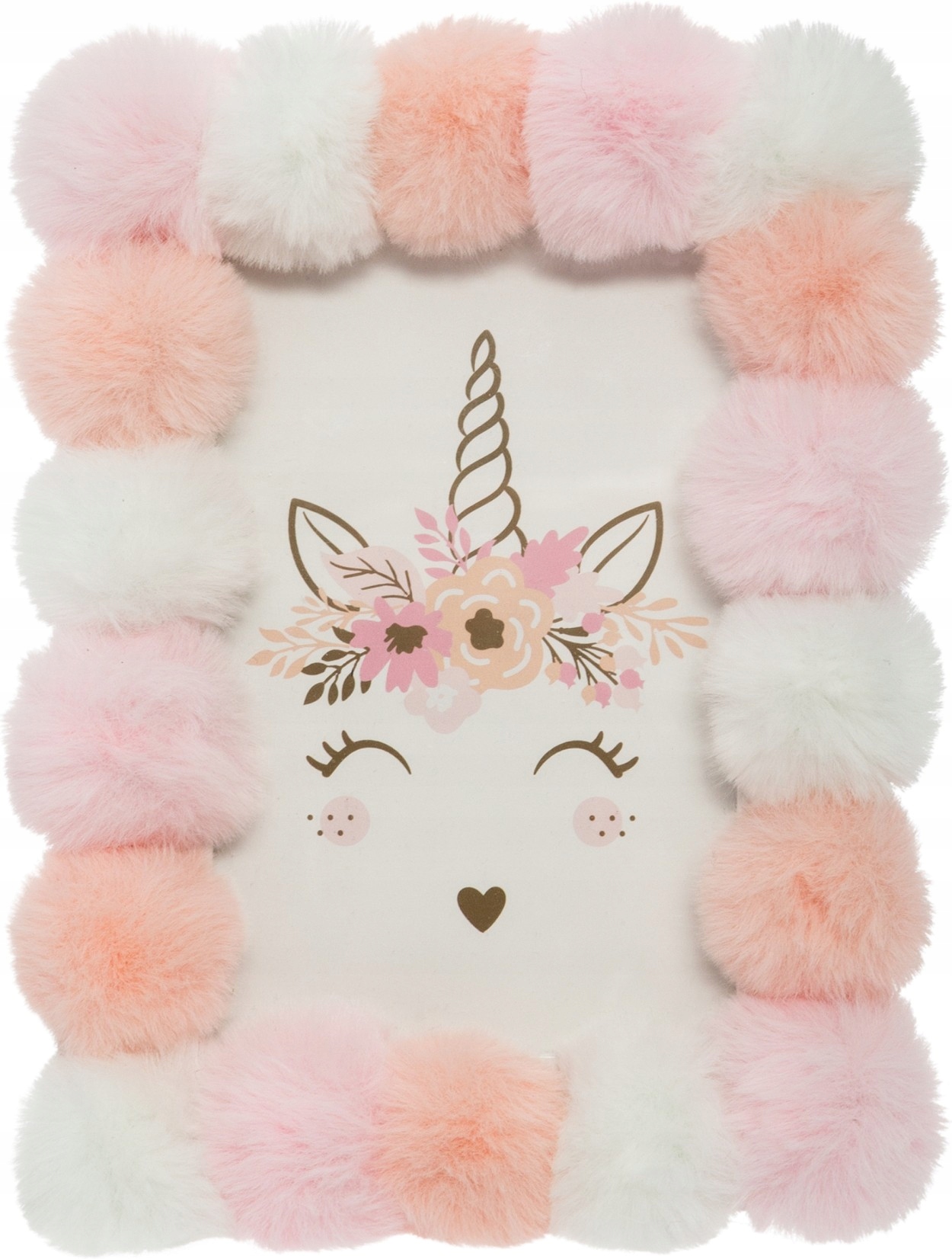 Ramka na zdjęcia zdjęcie JEDNOROŻEC różowe pompony Marka Atmosphera