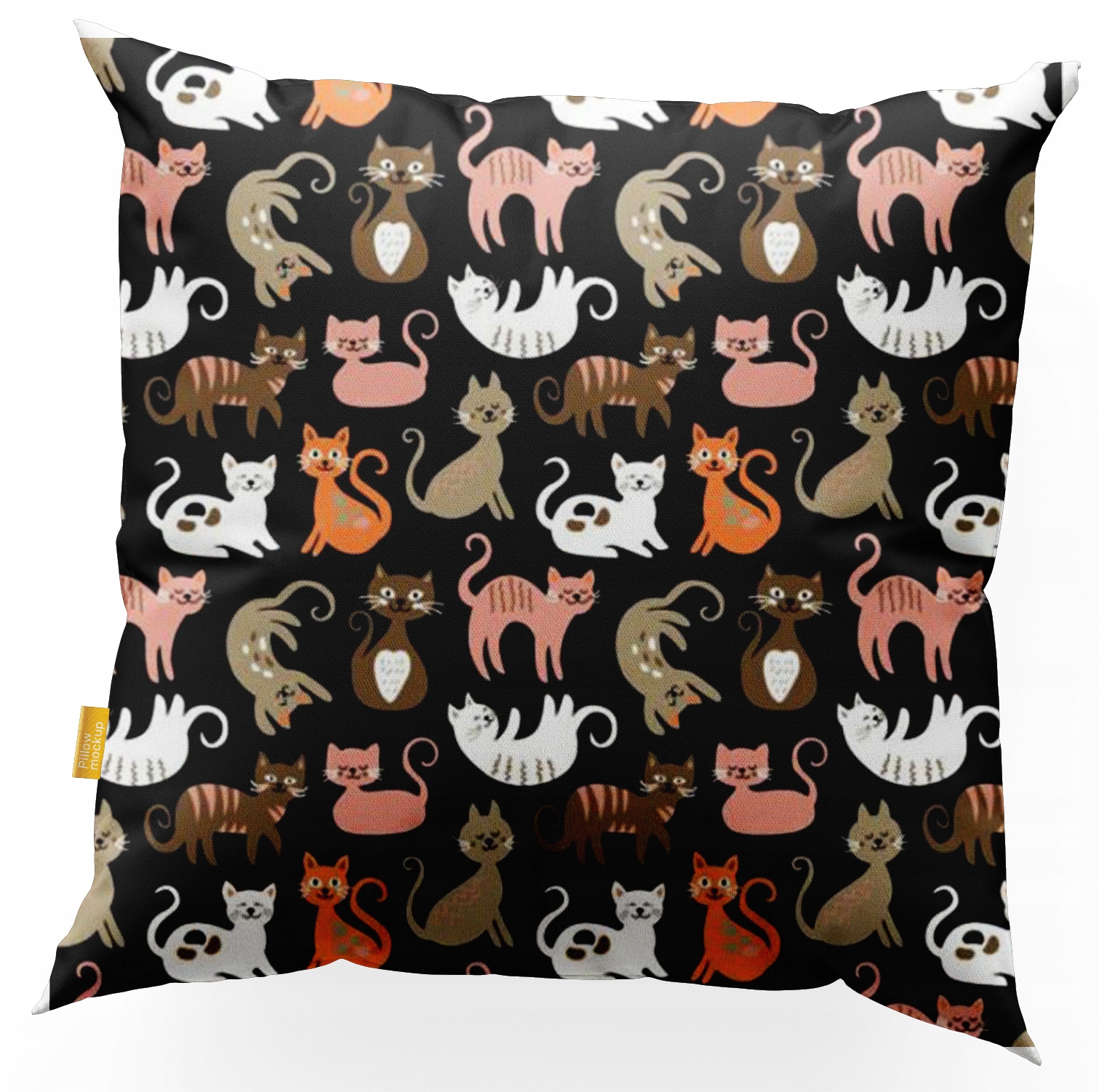 

Poszewka na poduszkę jasiek 40x40 cm .Koty.